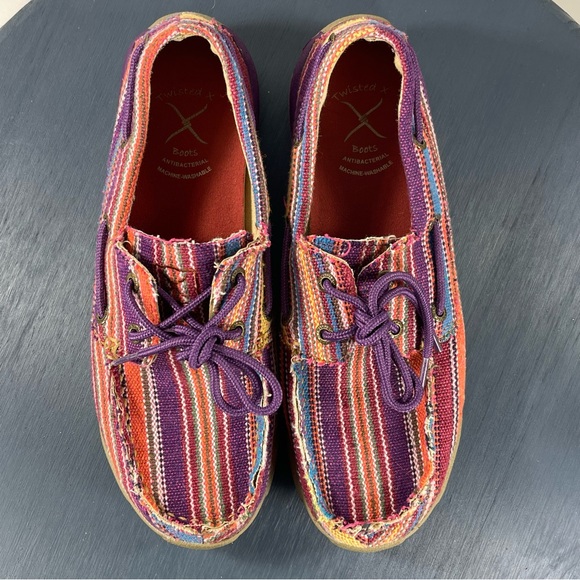 Twisted X Driving Moc Purple Serape Women’s 8 - Picture 7 of 8